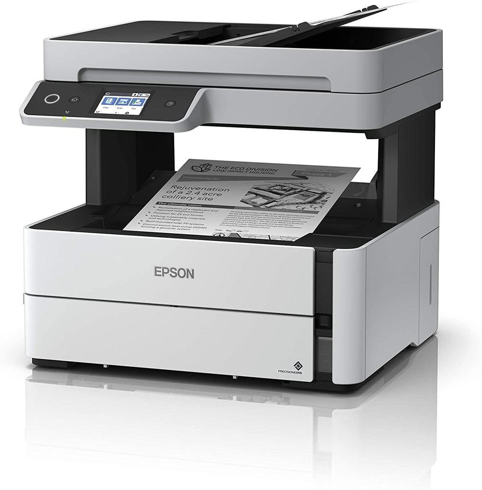 Epson, Ecotank M3170, Impresora Multifuncional Inalámbrica, Monocromática, USB, Wi-Fi, Color Blanco/Negro