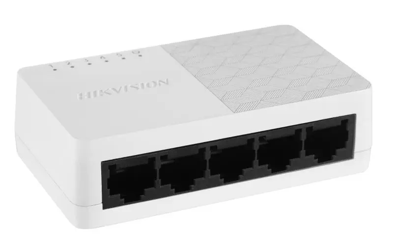 Switch Fast Ethernet 5 Puertos: Expande tu red fácilmente con este switch no administrable de 5 puertos 10/100 Mbps 1 Gbps de conmutación y soporte de aprendizaje automático de direcciones MAC.