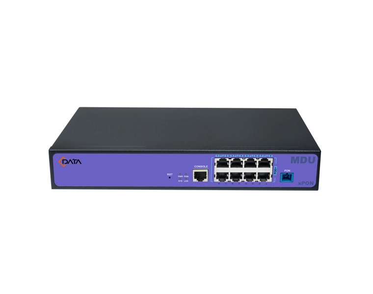 ONU EPON Bridge 8 Puertos PoE 10/100/100 WIFI integrado pontencia de -18dBm 
