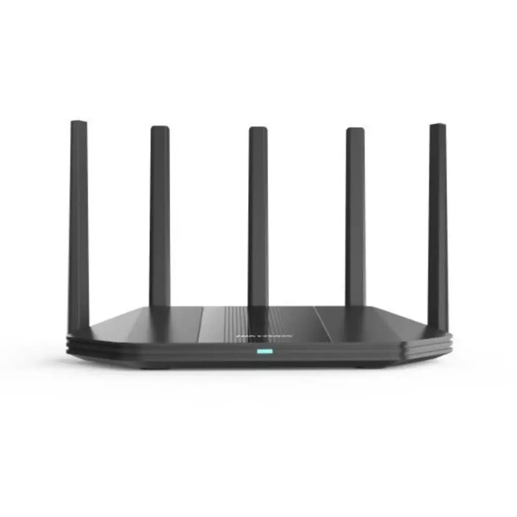  Router Inalámbrico, Wifi 6 de 1800Mbps, Hasta 1500 Mbps, Doble Banda AC (2.4 GHz y 5 GHz), 4 Puertos 1000 Mbps, 4 Antenas Omnidireccional, Interior, Marca Hikvision