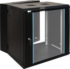 Gabinete de 12U abatible, con bandeja y ventilador, Marca ConnecTech, Medidas 60X60X65CM 