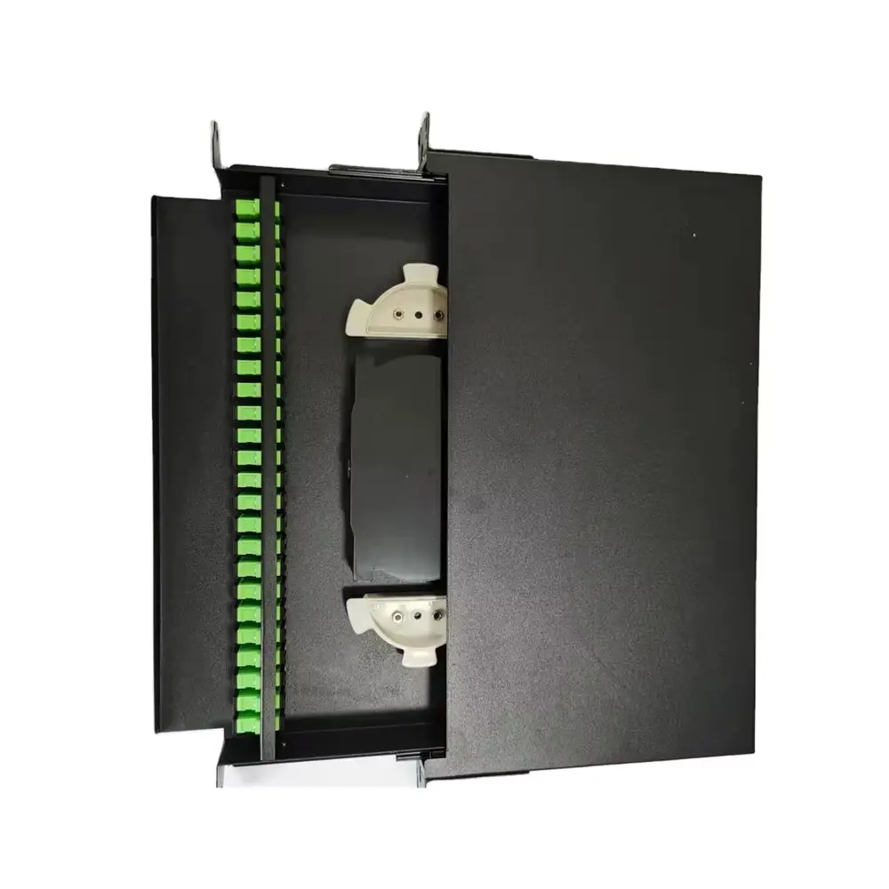 ODF Ordenador Bandeja de fibra Optica, Deslizable solo uniones 32 hilos SC/AC