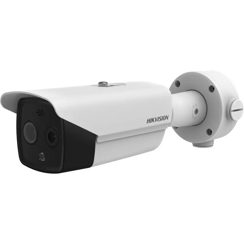 Cámara Bala IP Termográfica / Medición de Temperatura -20°C a 150°C / Alta Resolución Térmica 160 x 120 / Teleobjetivo Térmico 9.7mm / Alarma por Excepción de Temperatura / Óptica 5 MP / IP67 Modelo DS-2TD2617-10/QA Marca Hikvision