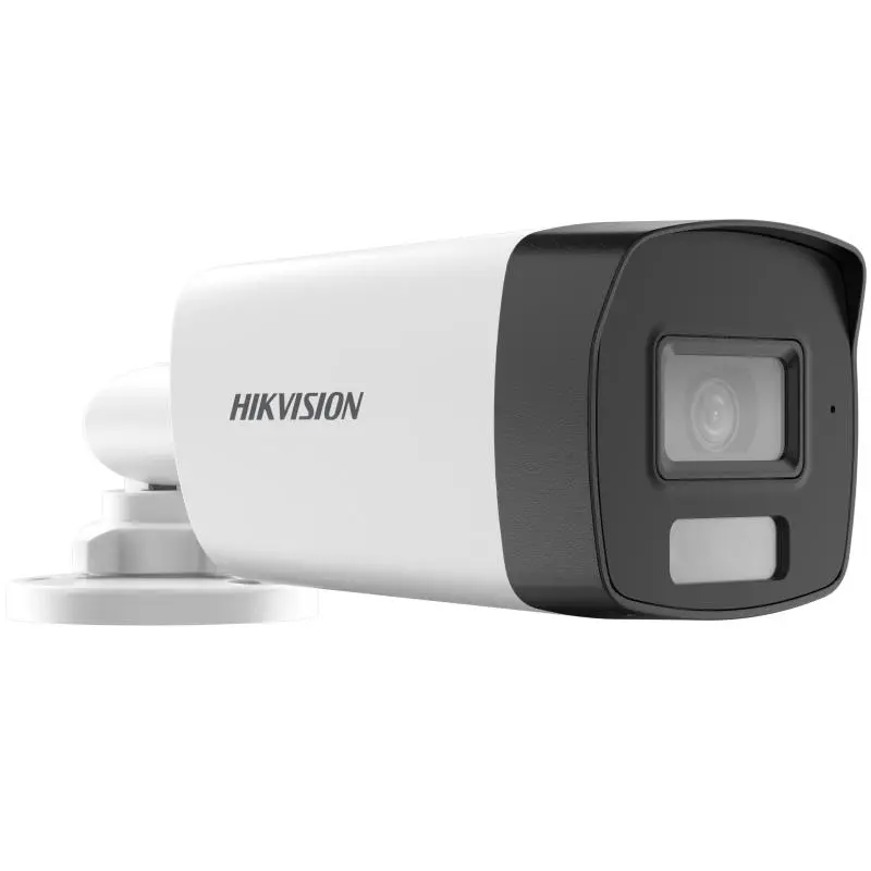 DS-2CE17D0T-LFS Cámara Tipo Bala Fija Con Audio, Ligero Híbrido Inteligente, De 2 MP, Lente 2.8mm, IR 40m Modelo DS-2CE17DOT-LFS Marca Hikvision