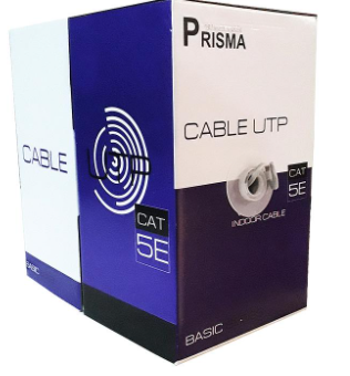 Cable UTP categoria 5E para interior 305MTS marca Prisma