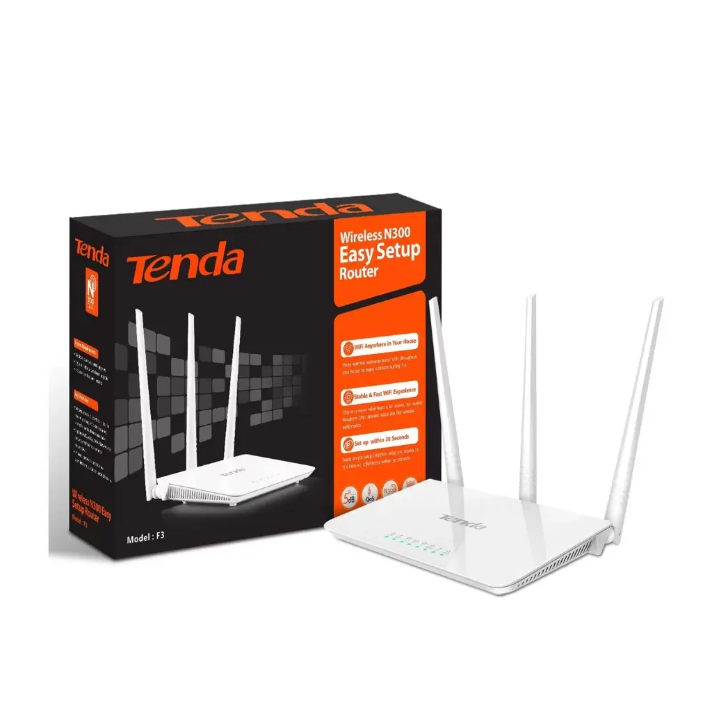 Router 3 antenas, marca Tenda