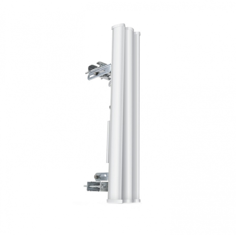 Antena sectorial para radio estaciones base airMAX de 90 grados de cobertura horizontal, 5 GHz (5.15-5.85 GHz) de 20 dBi marca Ubiquiti. 