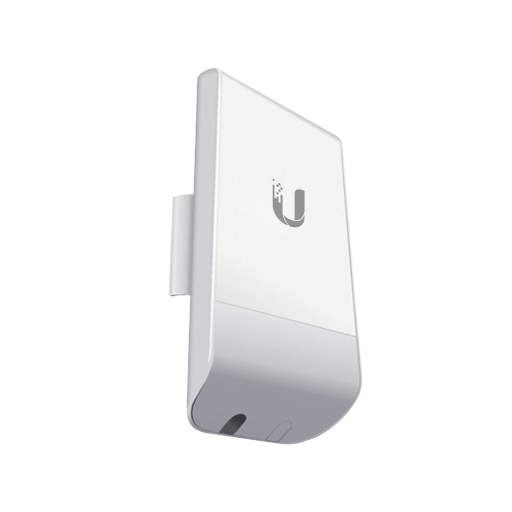 NanoStation LocoM2 CPE, hasta 150 Mbps, 2 GHz, con antena integrada de 8 dBi, marca Ubiqui