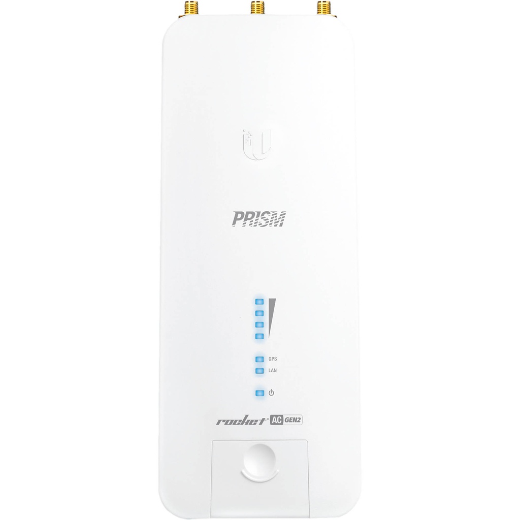 RP-5AC-GEN2 Radio Estación Rocket Prisma, hasta 500 Mbps, 5 GHz, marca Ubiquiti
