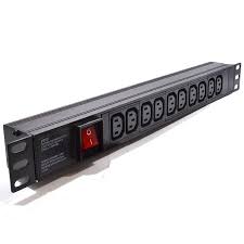 PDU 10 TOMAS HORIZONTAL PARA GABINETE, 110VAC, 15A, MARCA NEXTLINK