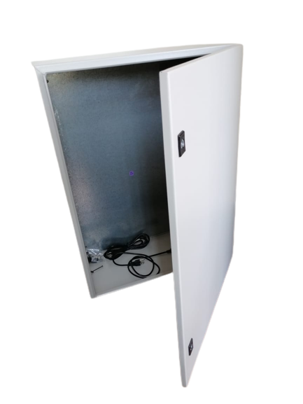 Gabinete metálico tipo nema 4/ip65 de 80x60x30 cm c/platina.
