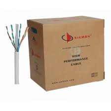 Cable UTP cat 6, 305 mts, Cable Interior, color Gris Marca SIEMON