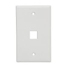SUPRANET,PLACA PLANA VERTICAL, 1 PUERTO, blanco