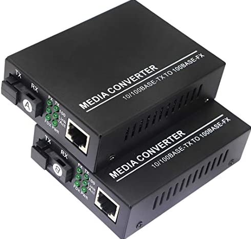 Media Converter 10/100 25kms A/B