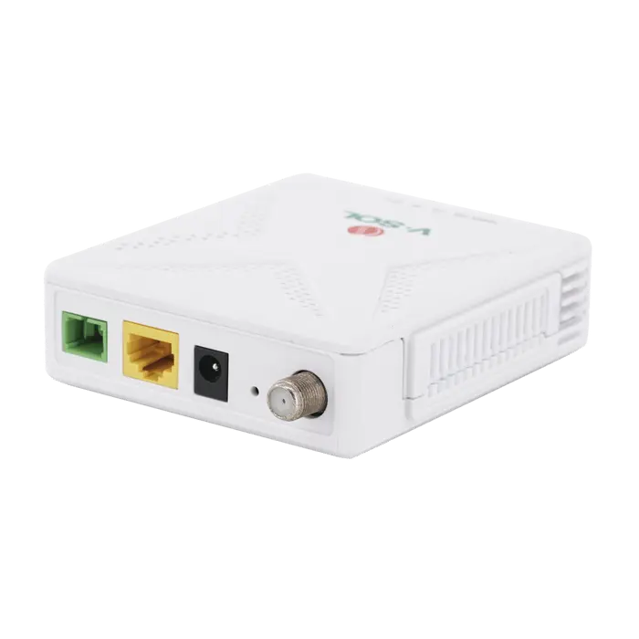 ONU Dual GPON/EPON con 1 Puerto SC/APC + 1 puerto LAN Gigabit + 1 puerto CATV Marca V-SOL