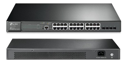 TP-Link Switch Administrable JetStream de 24 puertos Gigabit L2 con 4 ranuras SFP