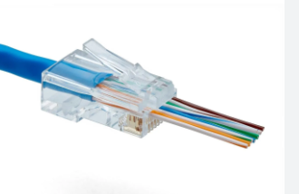 Conector rj45 cat 6 Ethernet Pass Through