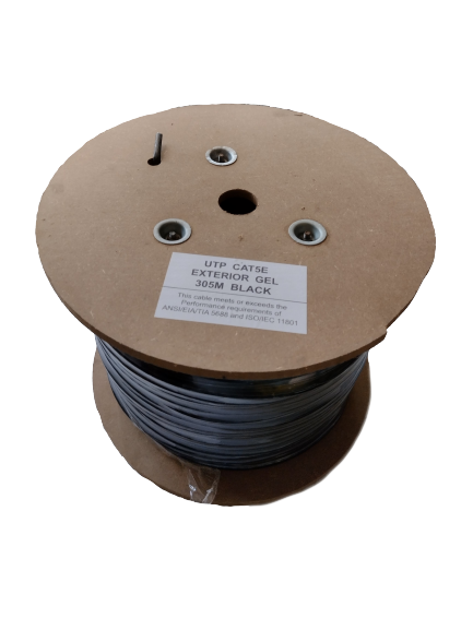 Bobina UTP 305 mts Cat5 exterior con gel, por metros marca LANCAB