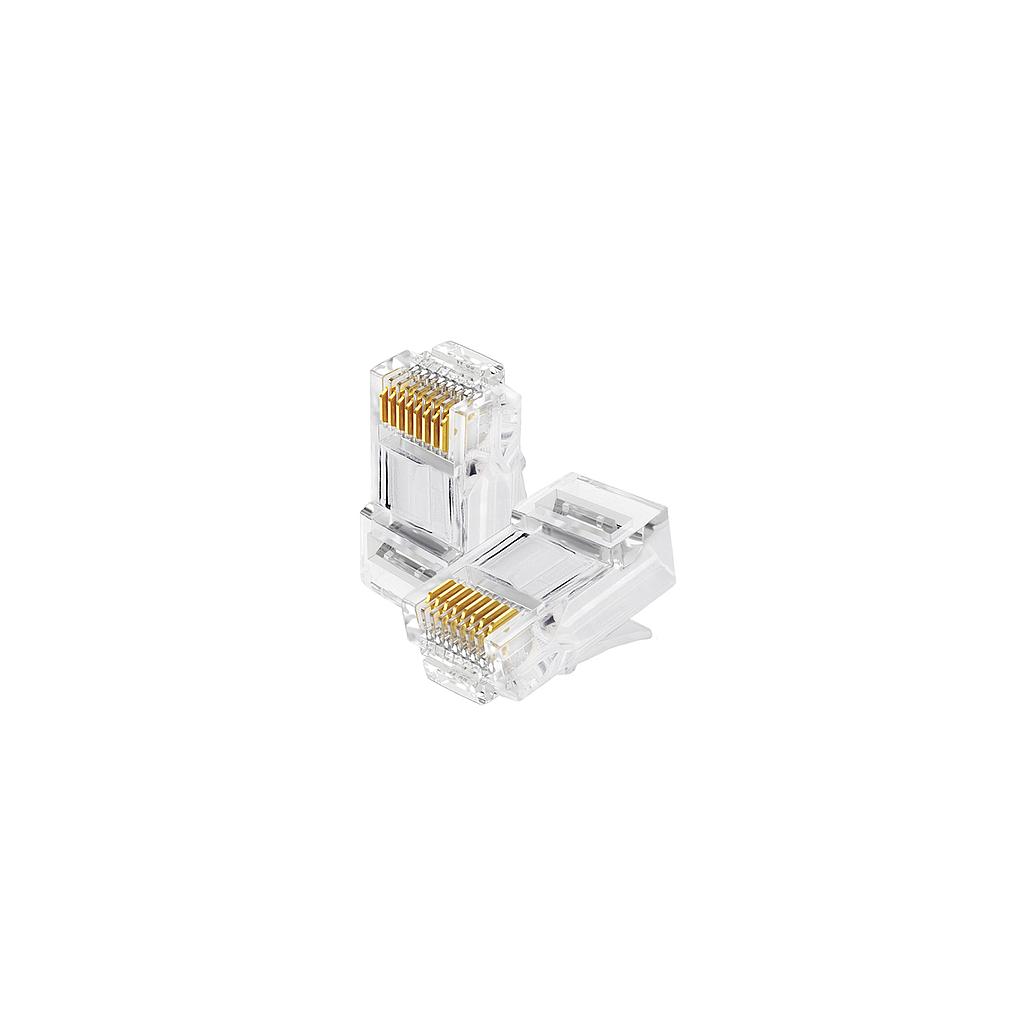 CONECTOR RJ45 CAT6 CON GUÍA, 