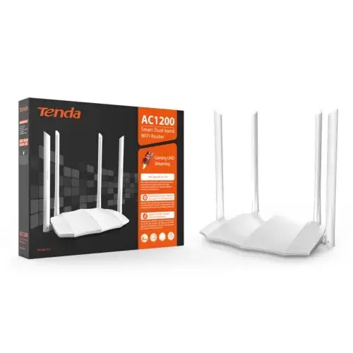 Router AC5 marca Tenda AC1200 Doble Banda Inteligente