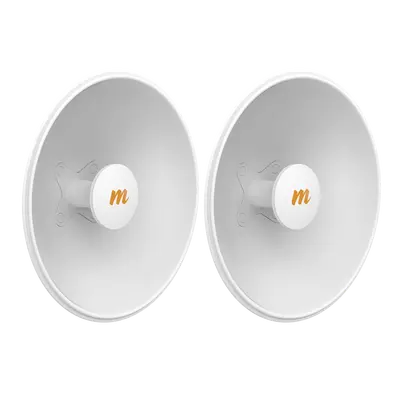 Par de (2) Antenas Modulares Dual Slant, 4.9 - 6.4 GHz, Dimensiones (27 cm), Apertura 45°, Ganancia de 20 dBi, Diseñadas para radio C5x, (2 antenas por caja)