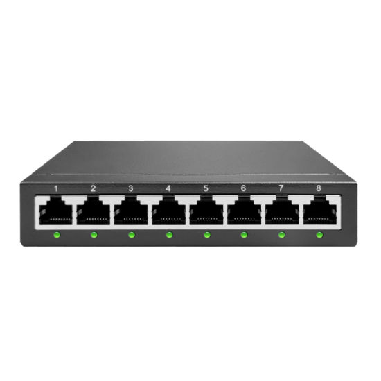 Switch PoE Inverso base 100 de 6 puertos