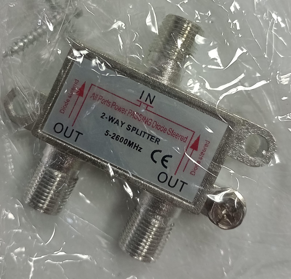 Splitter Satelital 2v. 5-2600Mhz