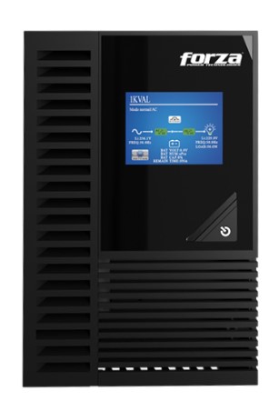 UPS en línea 1000VA/900W, 3 salidas, sinus pura, torre-120V, marca Forza