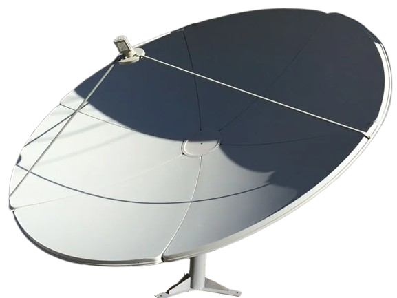 Antena Parabolica de Cable Banda C 2.40mts, base de Tubo