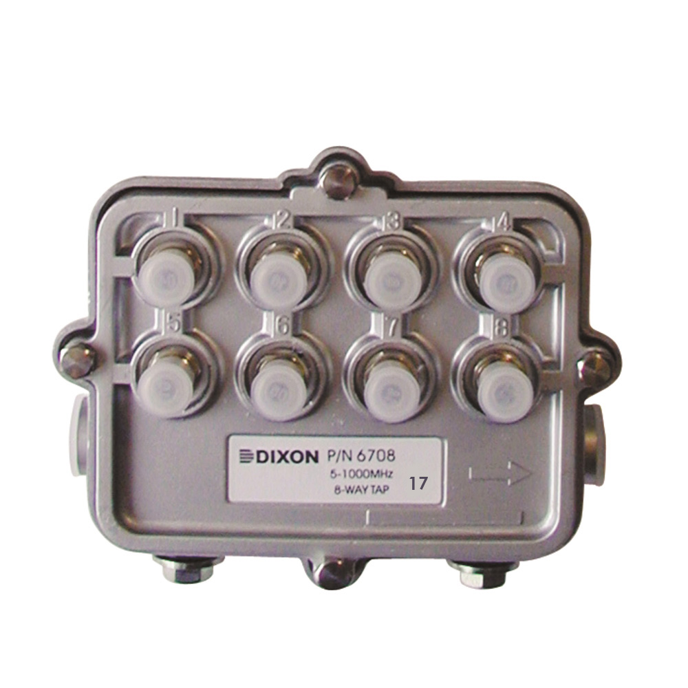 MultiTap Industrial RG500 CATV 8 Salidas 23dB