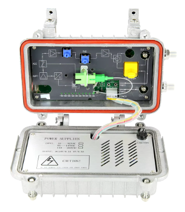 Nodo Optico Pequeño 2 salidas 860Mhz 110V
