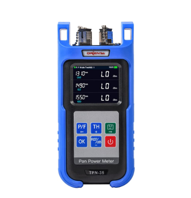 Power Meter PON Azul Genérico modelo OPN-35 1310/1490/1550nm, Marca JILONG