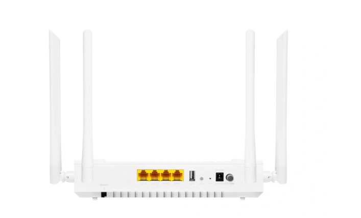 ONU GPON/EPON 4 puertos ethernet 1GE boble banda 2.4Ghz/5Ghz + CATV+WIFI, SC/APC modelo FD714GD-R850 marca C-Data 