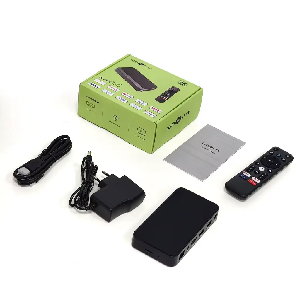 TV Box Smart Android Marca LEMON TV L2 con APK preinstalado 2+16G