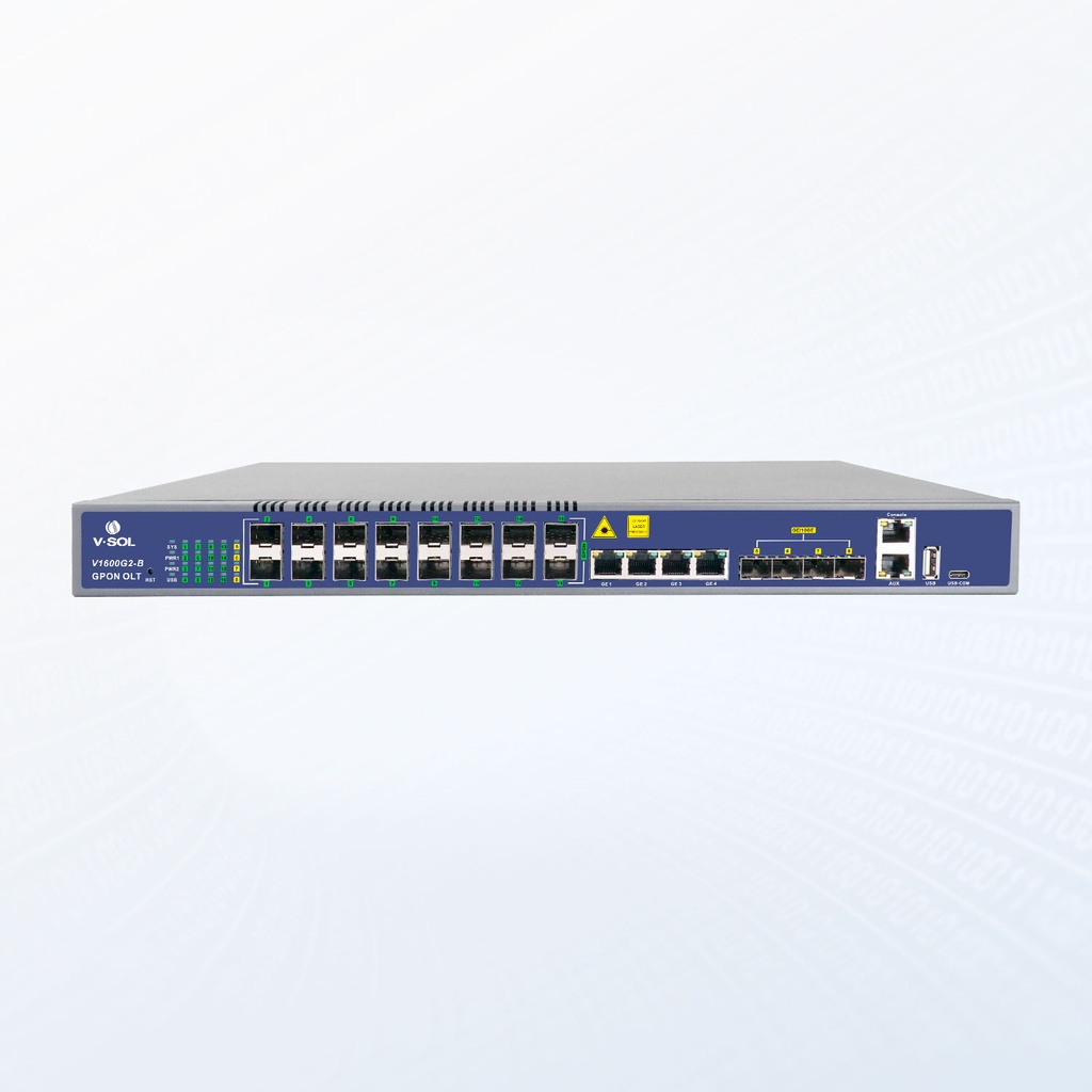 OLT GPON de 16 puertos modelo V1600G2-16 CLASS C++ Marca V-SOL  