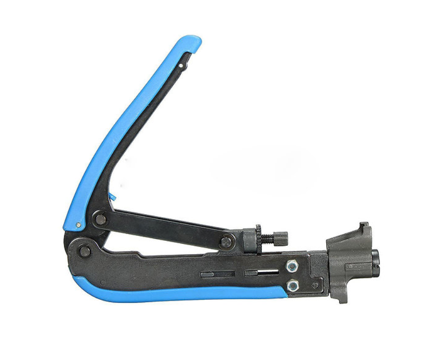 Ponchadora ajustable para conectores a compresión RG6 