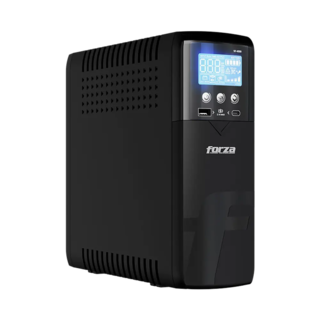 UPS Inteligente Marca Forza Modelo ST-1001 Capacidad De 1000VA (600Watts) Con 10 Salidas 1 Puerto USB-C y 1 Puerto USB-A