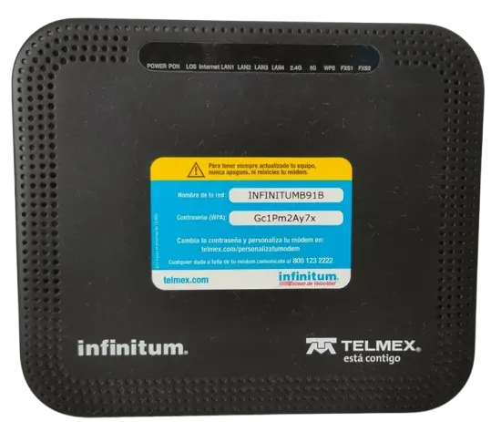  Router Marca Telmex Modelo Atw-622g Ont 2 Bandas Nuevo Negro
