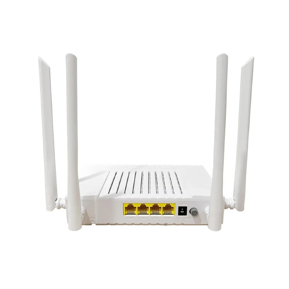 ONU GPON/EPON 4 Purtos Ethernet 1GE Doble Banda 2.4Ghz/5Ghz + WIFI, SC/APC, Modelo FD514GD-R550, Marca C-DATA 