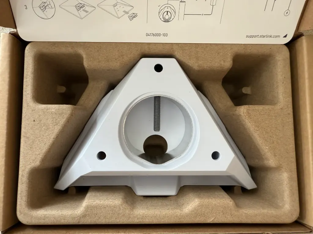 Adaptador de tubo y soporte plano para Starlink MinI