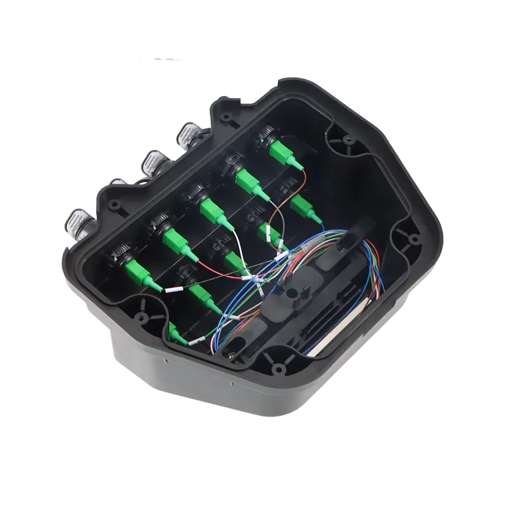 Caja de terminación preconectorizada de 10 puertos SC conector endurecido preconectorizado