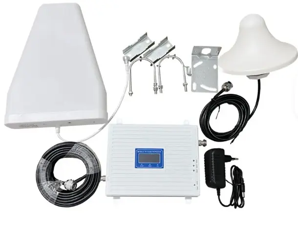 Amplificador repetidor 3G 4G LTE para teléfono móvil, potenciador de señal con tri-banda 900 1800 2100 para red GSM de teléfono celular 4G