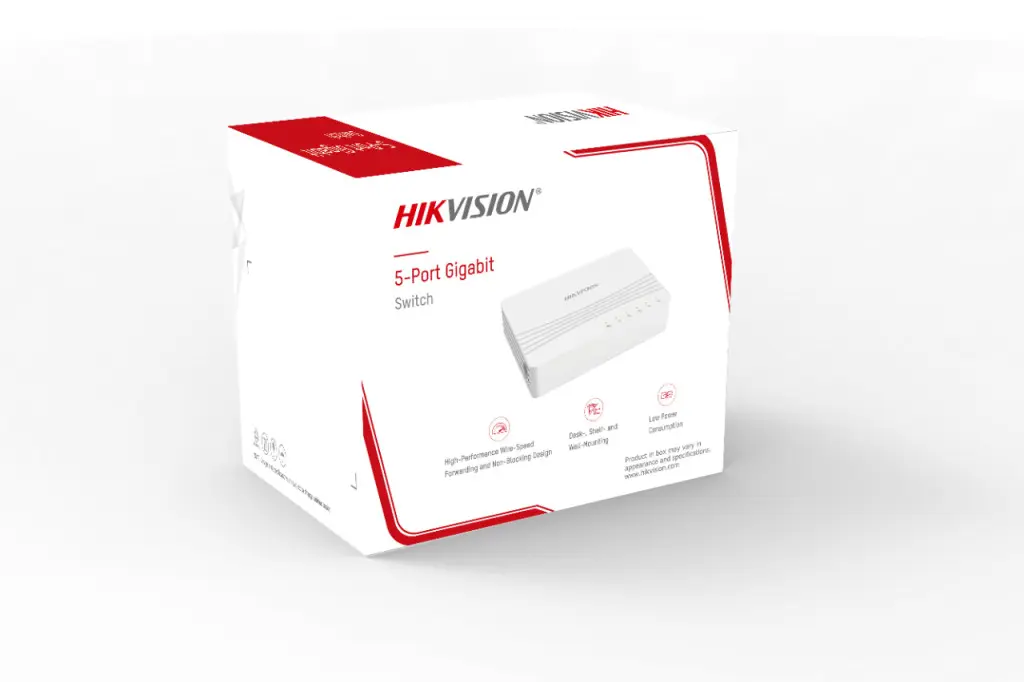 Switch Gigabit Hikvision 5 Puertos 10/100/1000
