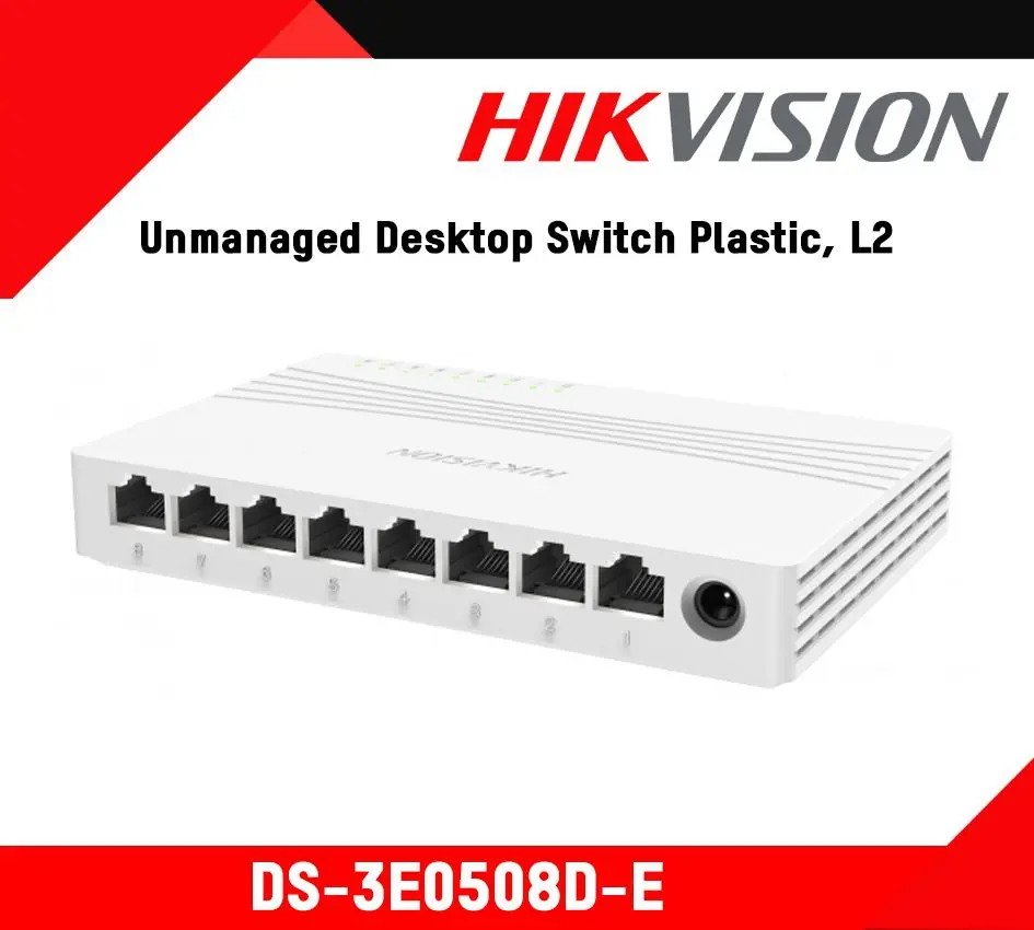 Switch Gigabit Hikvision DS-3E0508D-E en Guatemala | 8 Puertos 10/100/1000