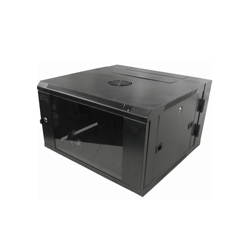Gabinete de 6U no abatible, con bandeja y ventilador, Marca ConnecTech, Medidas 53x40x30CM 
