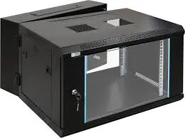 Gabinete de 6U abatible, con bandeja y ventilador, Marca ConnecTech, Medidas 60x60x35CM 