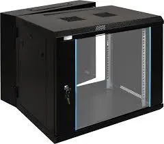 Gabinete de 9U abatible, con bandeja y ventilador, Marca ConnecTech, Medidas 60x60x50CM  