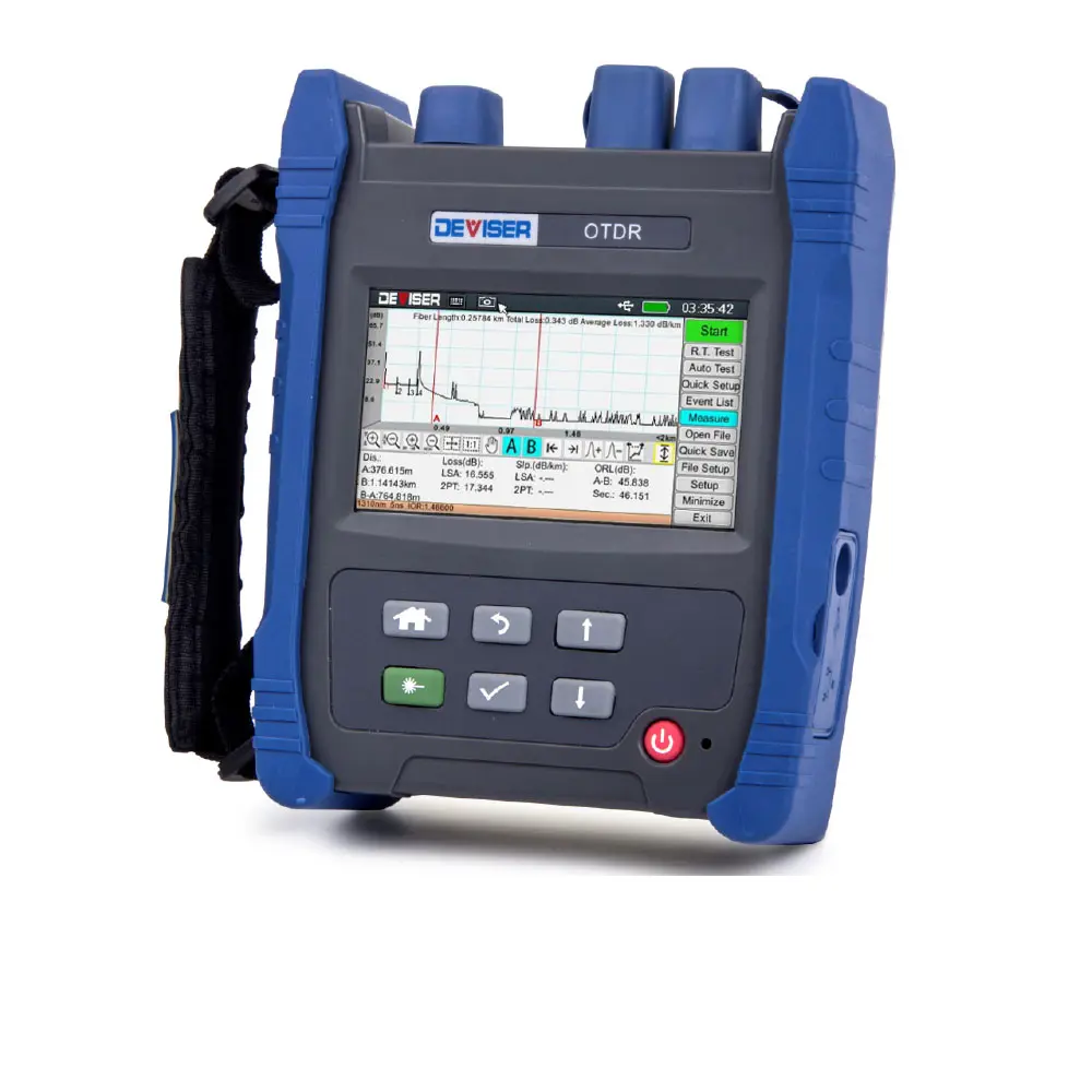 OTDR APC Frec.1310/1550 Potencia 26/24dB (Opcional: OPM, VFL, LS)Modelo AE1001 Marca DEVISER 