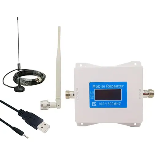 [AMP-MOVIL-2BAN] Antena de comunicación para coche, amplificador de señal de teléfono móvil 2G/4G, 900/1800MHZ, conjunto de amplificador de señal