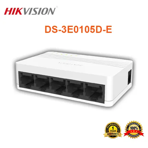 [DS-3E0105D-E] Switch Hikvision DS-3E0105D-E en Guatemala | 5 Puertos Fast Ethernet